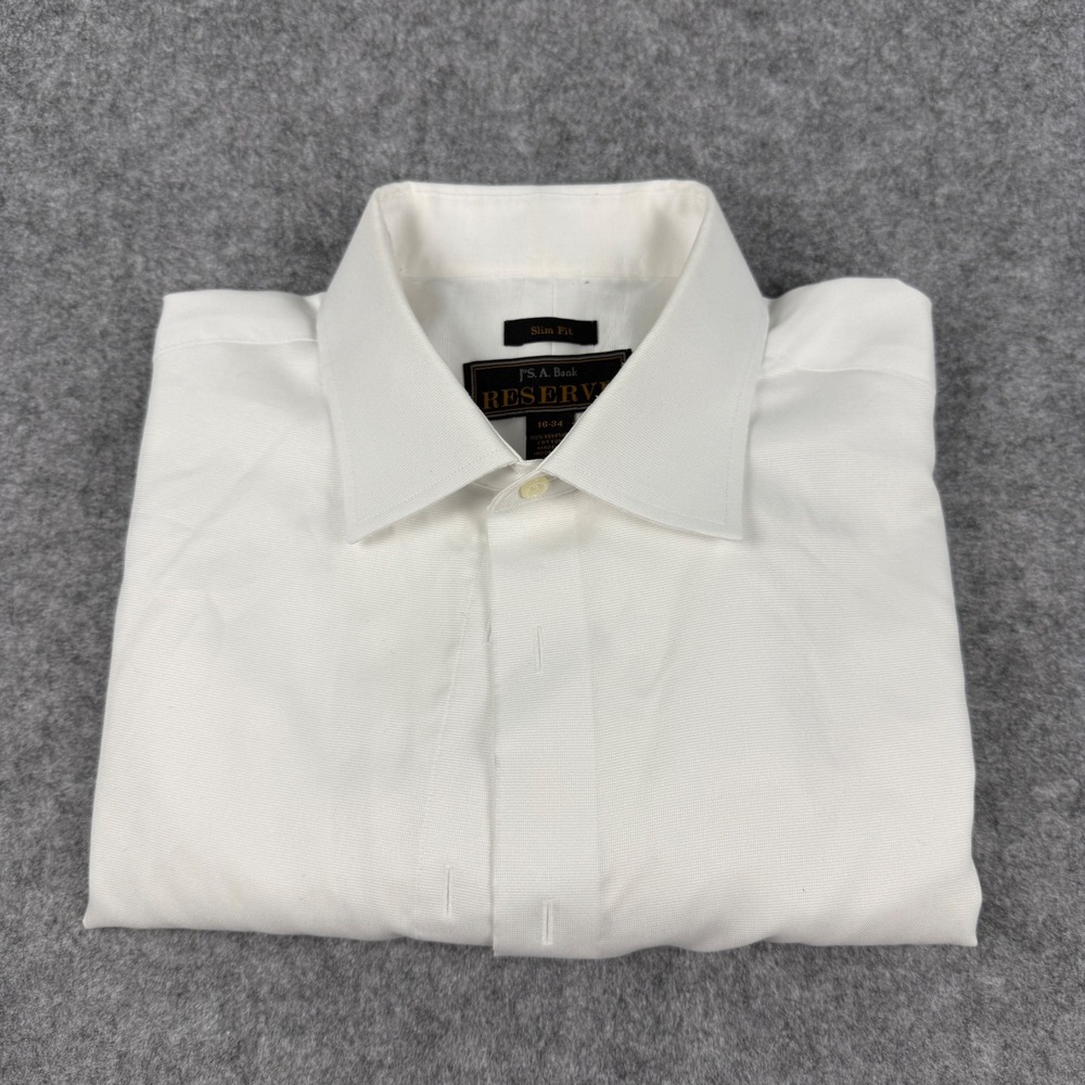 Jos. A. Bank Reserve Tuxedo Shirt Mens 16-34 White Egyptian Cotton French Cuffs